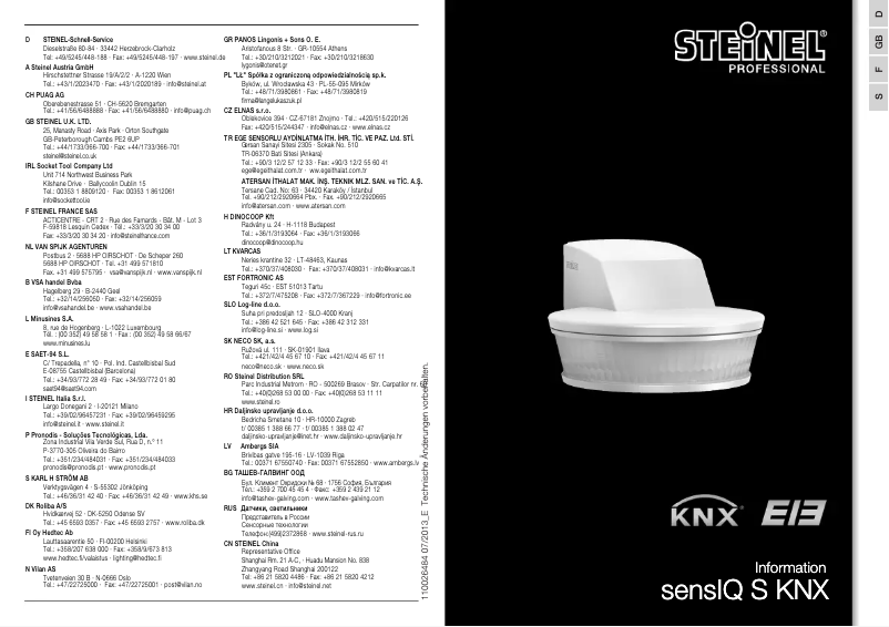 Imagen de la primera página del manual del dispositivo sensIQ S KNX
