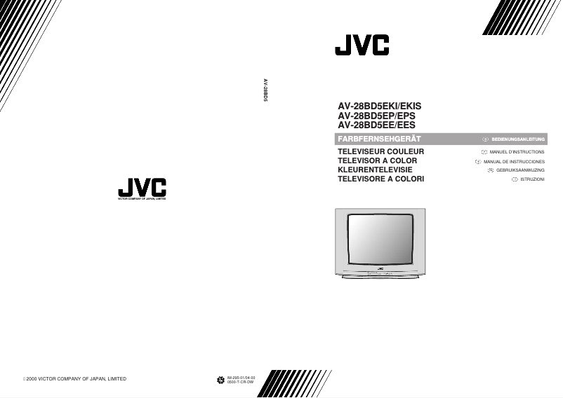 Imagen de la primera página del manual del dispositivo AV-28BD5EE