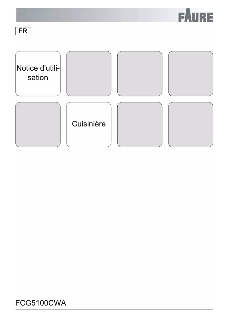 Página nº 1 - Manual de usuario Faure FCG5100CWA