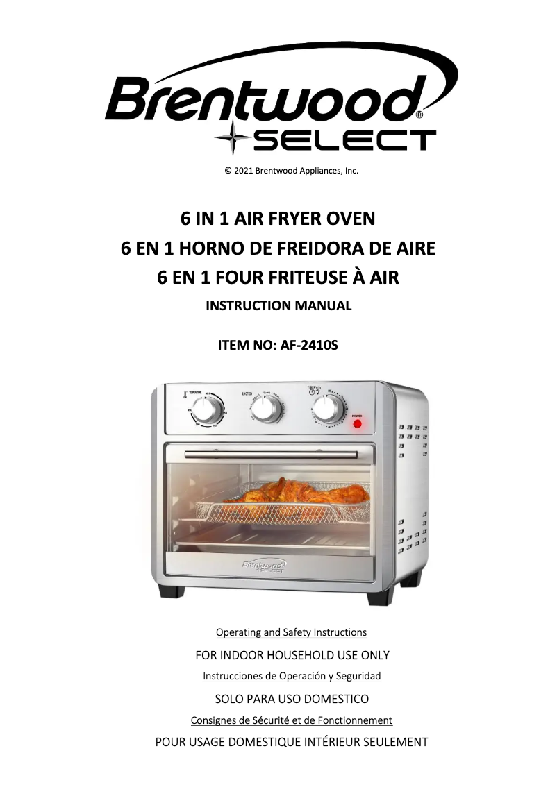 Imagen de la primera página del manual del dispositivo AF-2410S