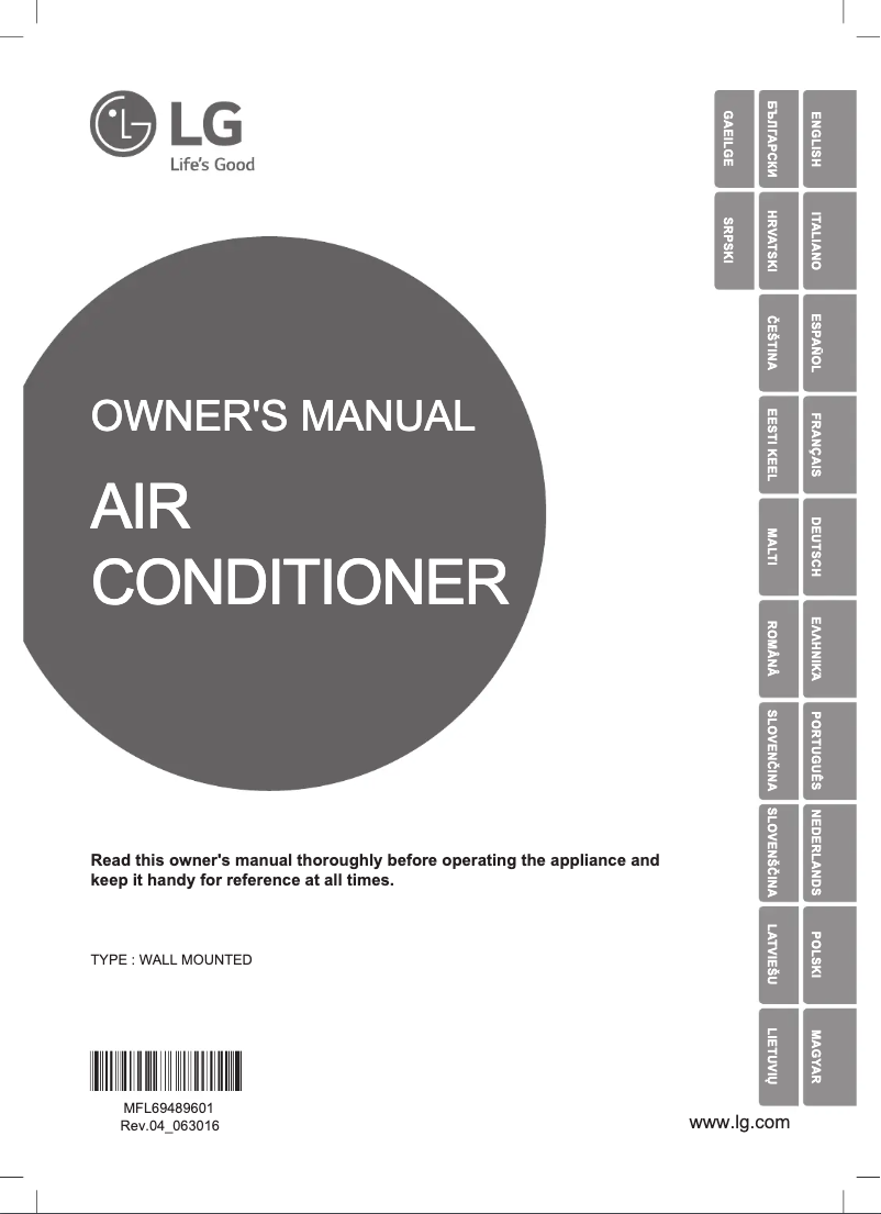 Imagen de la primera página del manual del dispositivo D09RN