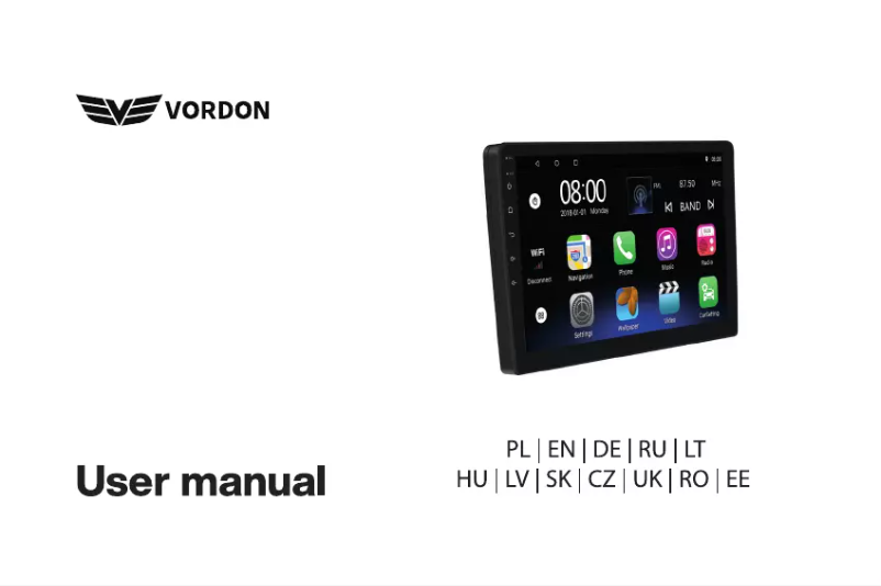 Imagen de la primera página del manual del dispositivo HX-101