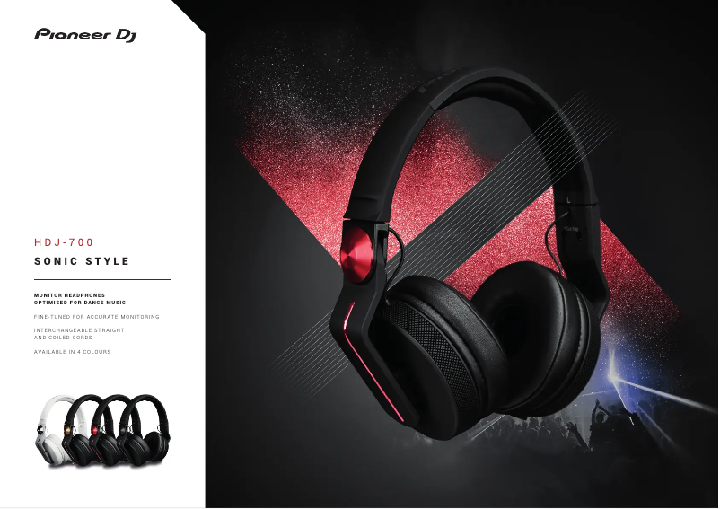 Imagen de la primera página del manual del dispositivo HDJ-700