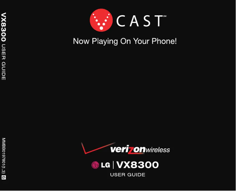 Página 1 del manual Manual de usuario LG VX8300