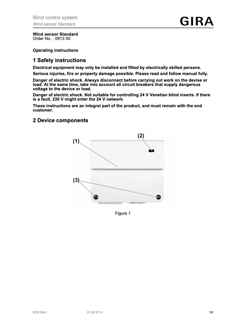 Imagen de la primera página del manual del dispositivo 091300