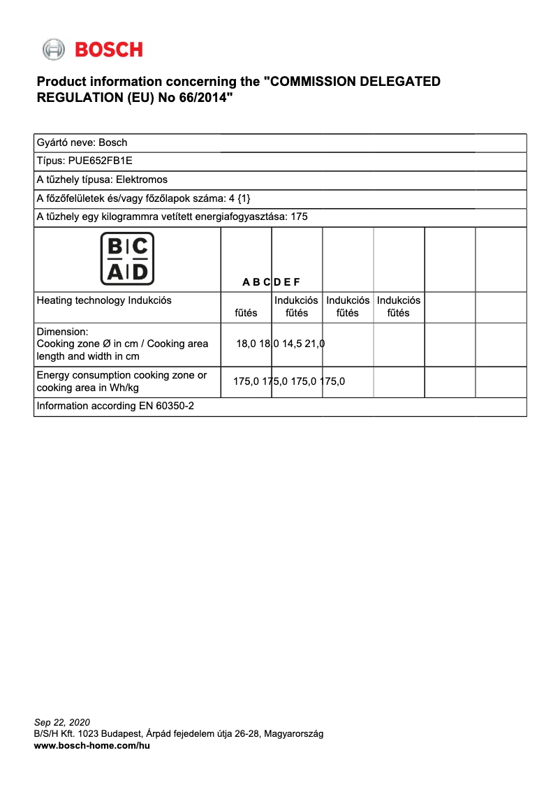 Página 1 del manual Manual de usuario Bosch PUE652FB1E