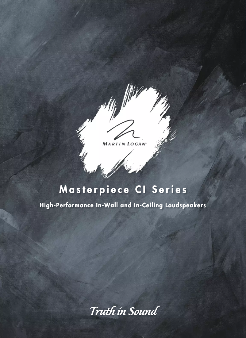 Página 1 del manual Folleto Martin Logan Tribute 5XW