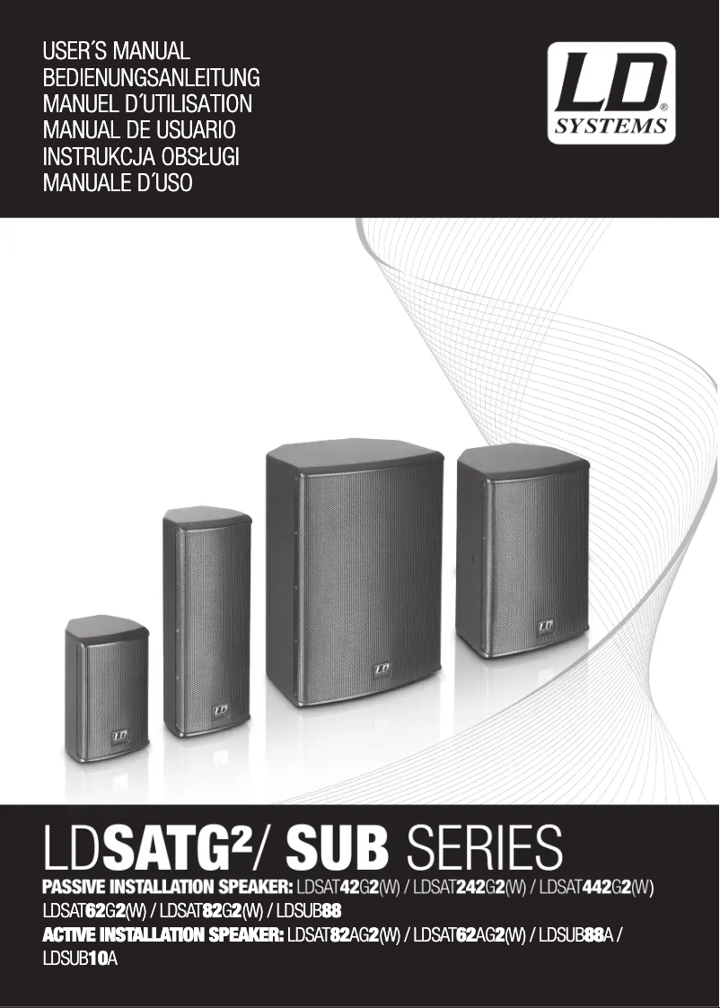 Página nº 1 - Manual de usuario LD Systems SUB 88 A