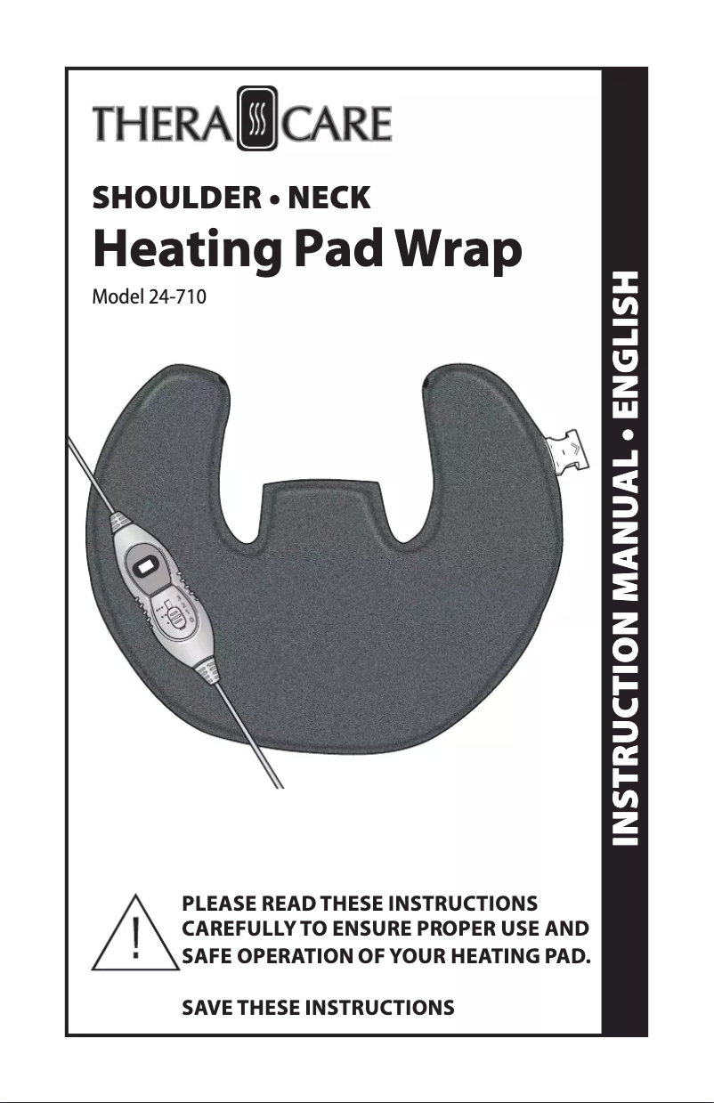 Imagen de la primera página del manual del dispositivo Heating Pad Wrap 24-710