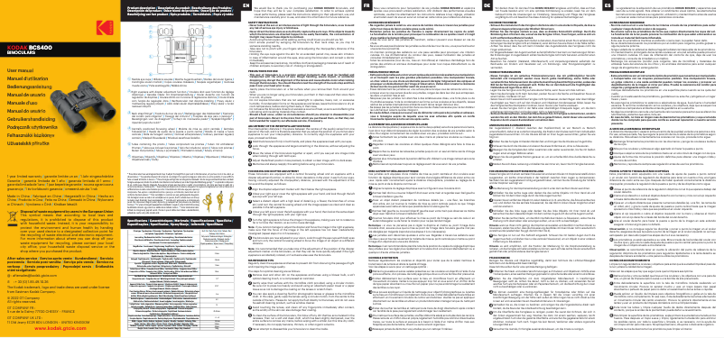 Imagen de la primera página del manual del dispositivo BCS400