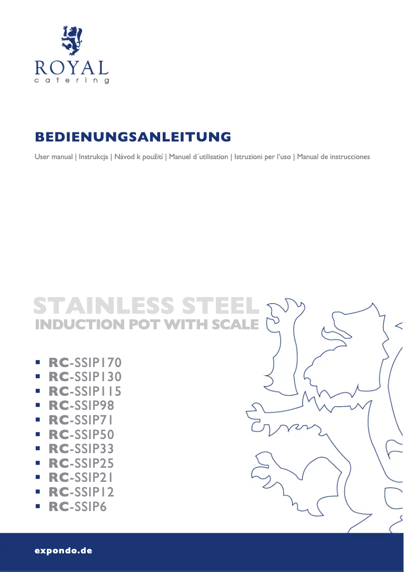 Imagen de la primera página del manual del dispositivo RC-SSIP50
