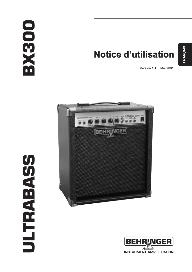 Imagen de la primera página del manual del dispositivo Ultrabass BX300