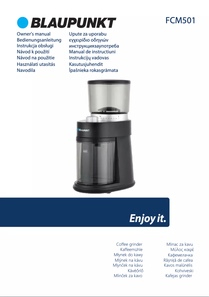 Imagen de la primera página del manual del dispositivo FCM501