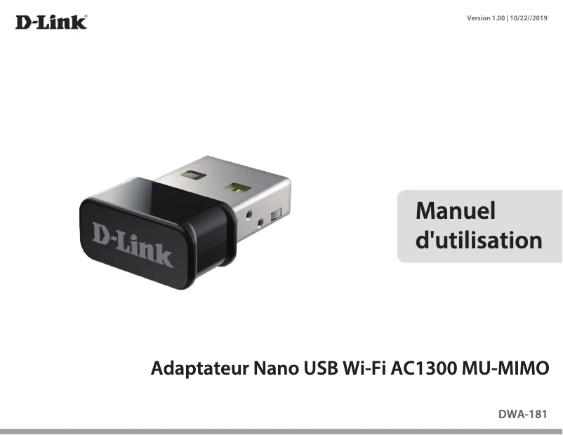Página 1 del manual Manual de usuario D-Link DWA-181