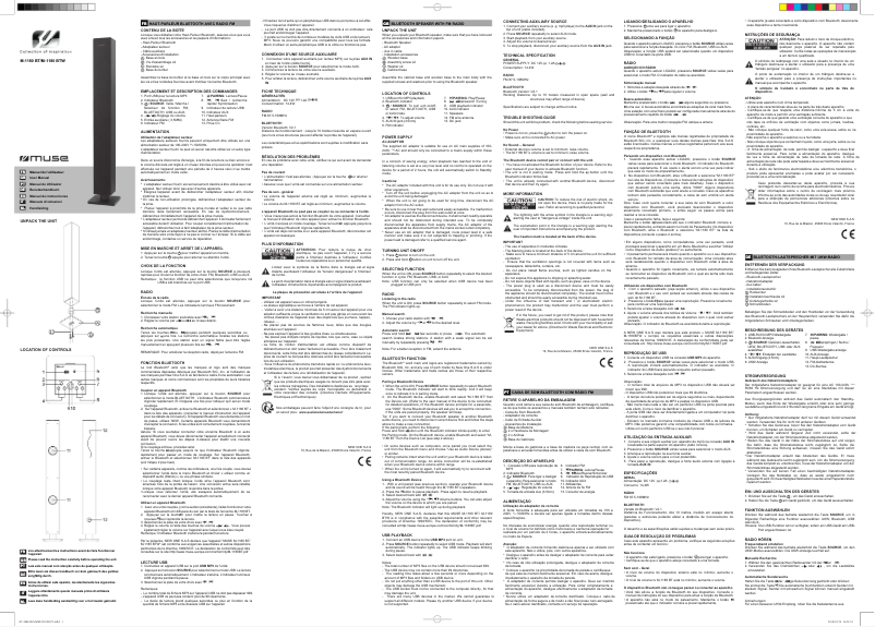 Página 1 del manual Manual de usuario Muse M-1180 BTW