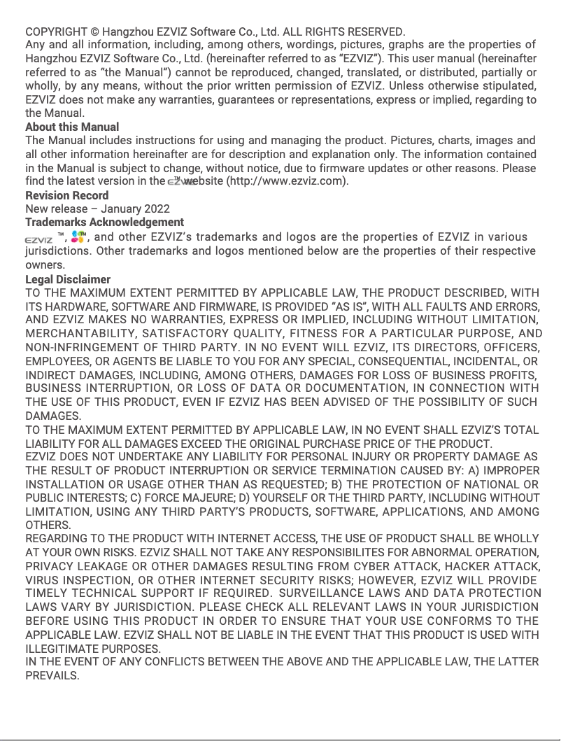 Imagen de la primera página del manual del dispositivo CS-BM1