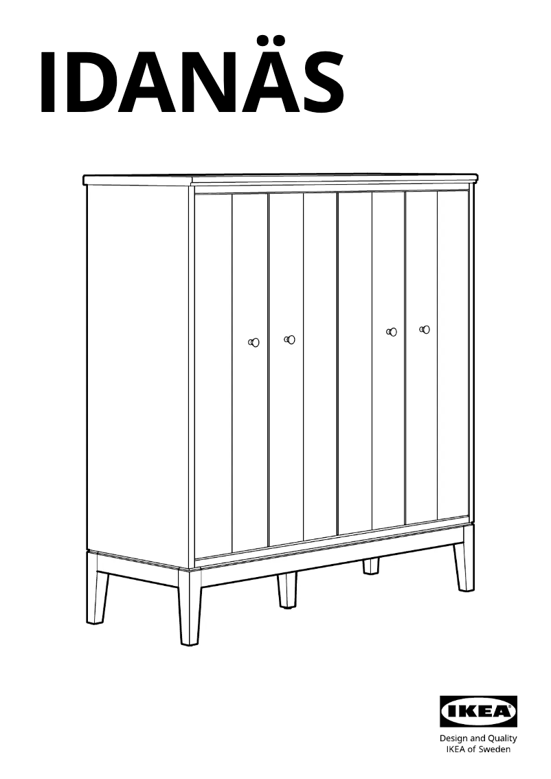 Página 1 del manual Manual de usuario Ikea IDANÄS 104.588.28