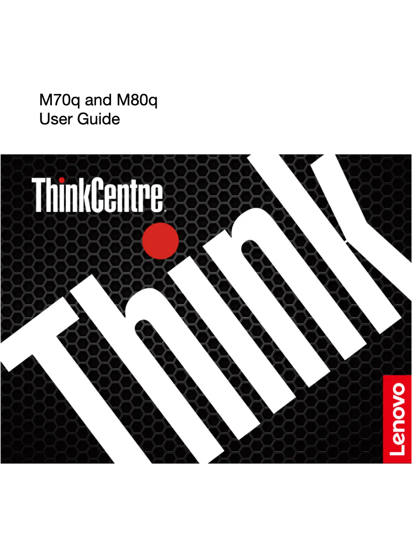 Imagen de la primera página del manual del dispositivo ThinkCentre M80q