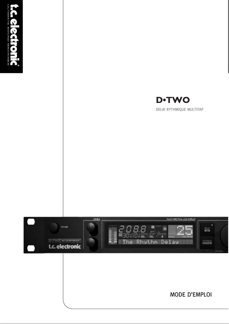 Imagen de la primera página del manual del dispositivo D-TWO