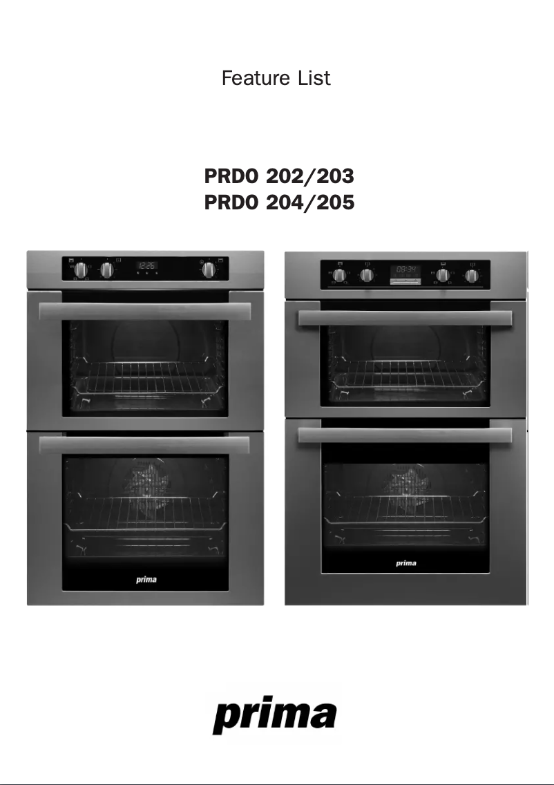 Imagen de la primera página del manual del dispositivo PRDO204