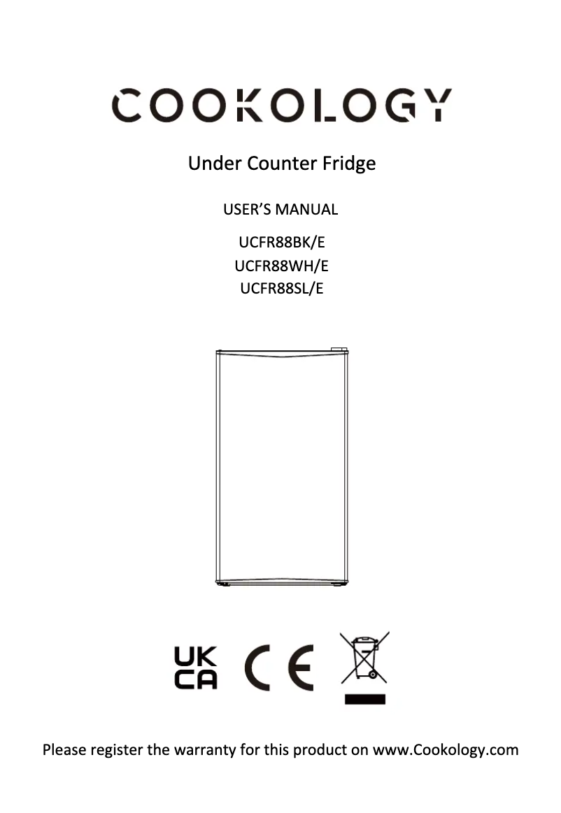 Página 1 del manual Manual de usuario Cookology UCFR88WH