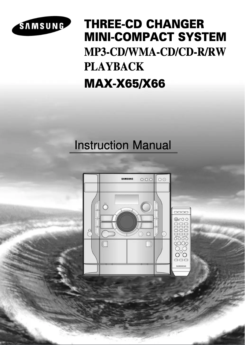 Página 1 del manual Manual de usuario Samsung MAX-X66