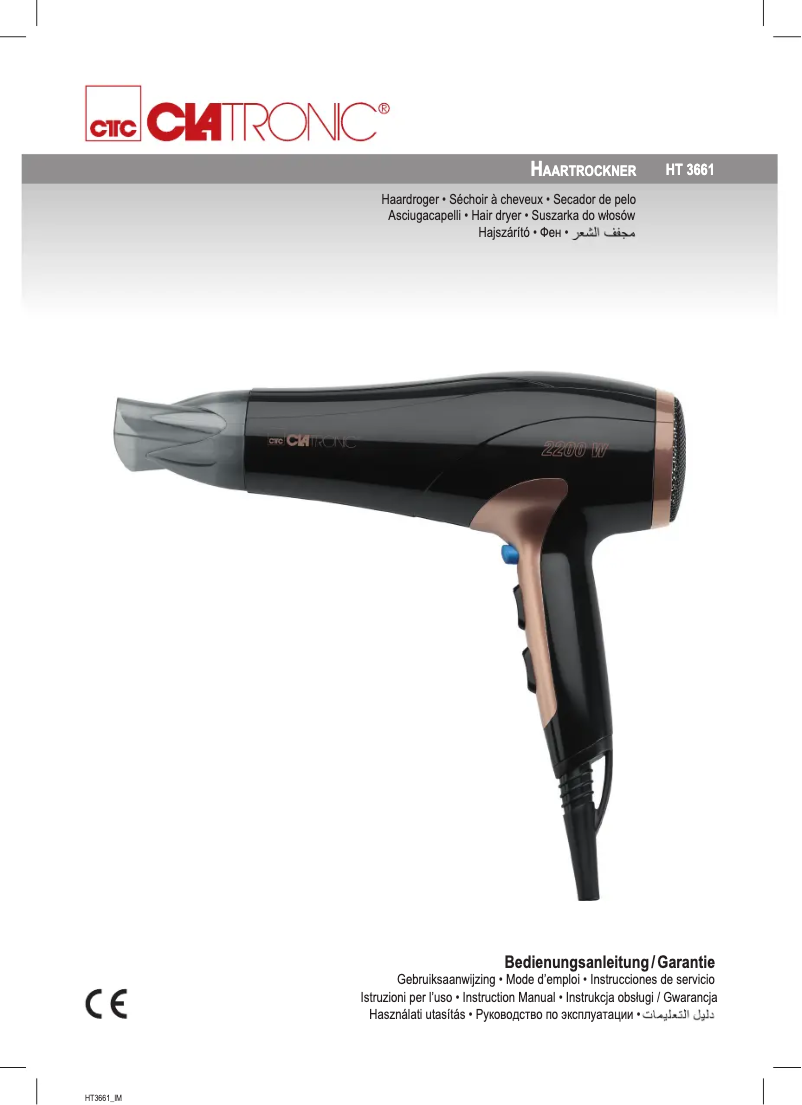 Imagen de la primera página del manual del dispositivo HT 3661