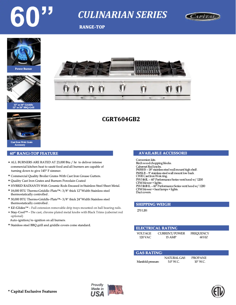 Imagen de la primera página del manual del dispositivo CGRT604GG2L