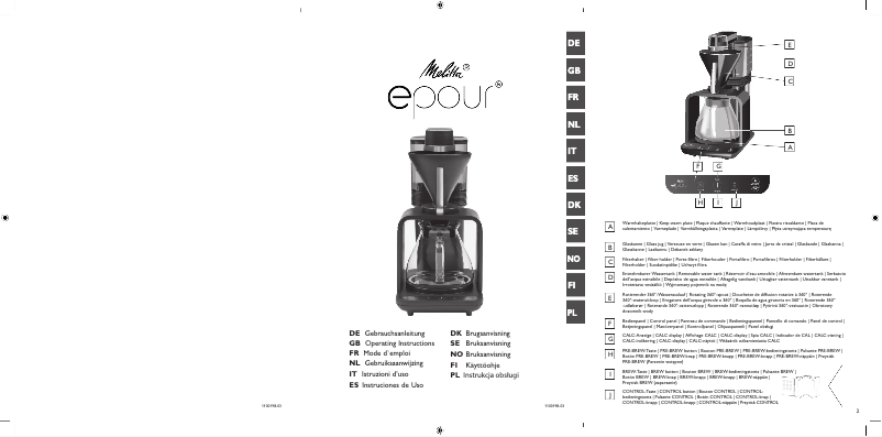 Imagen de la primera página del manual del dispositivo Epour