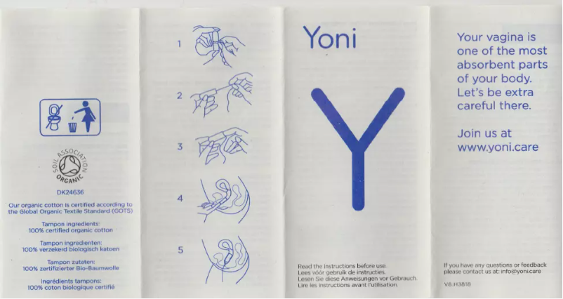 Página 1 del manual Manual de usuario Yoni Medium