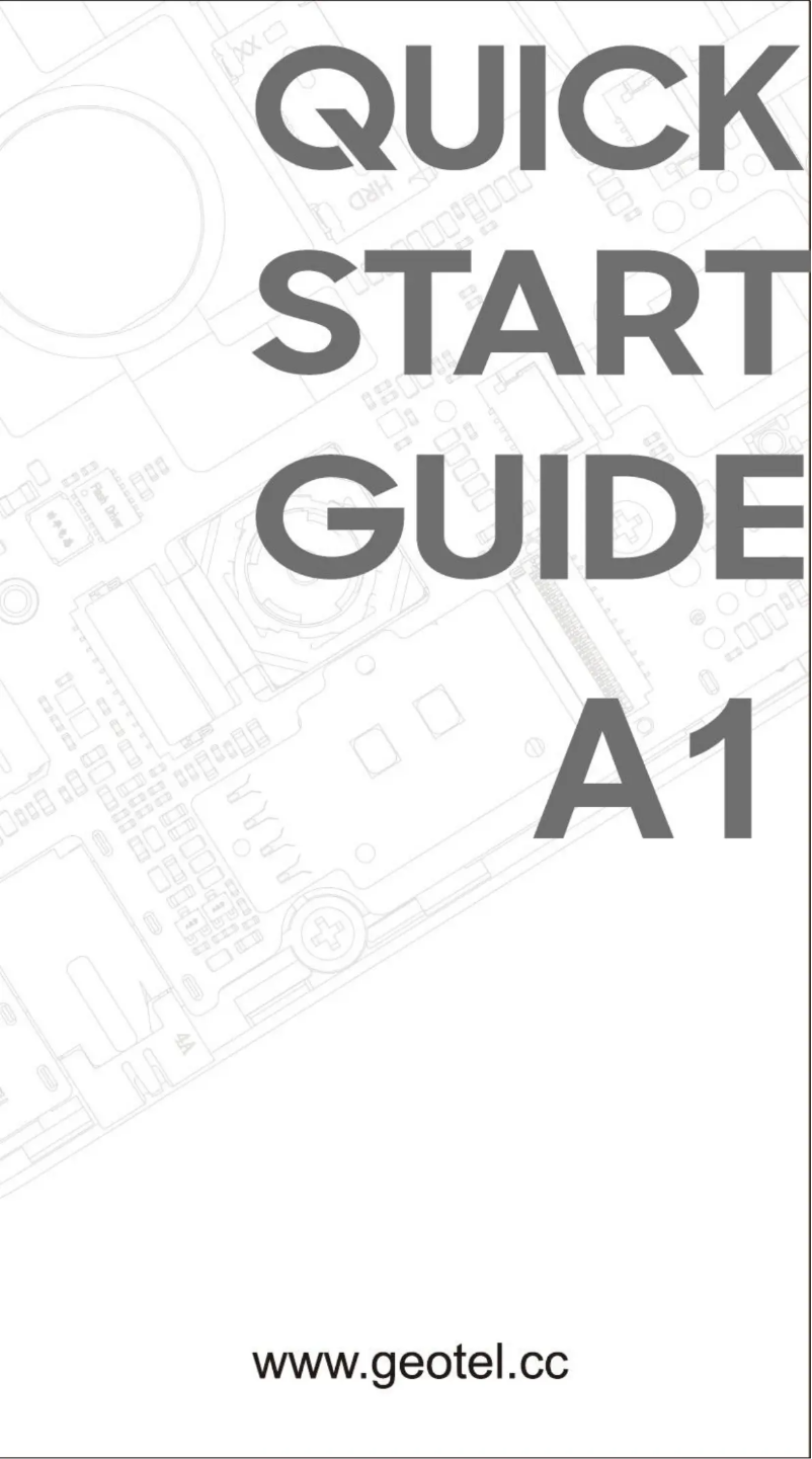 Imagen de la primera página del manual del dispositivo A1