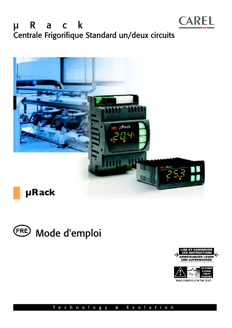 Página 1 del manual Manual de usuario Carel µRack