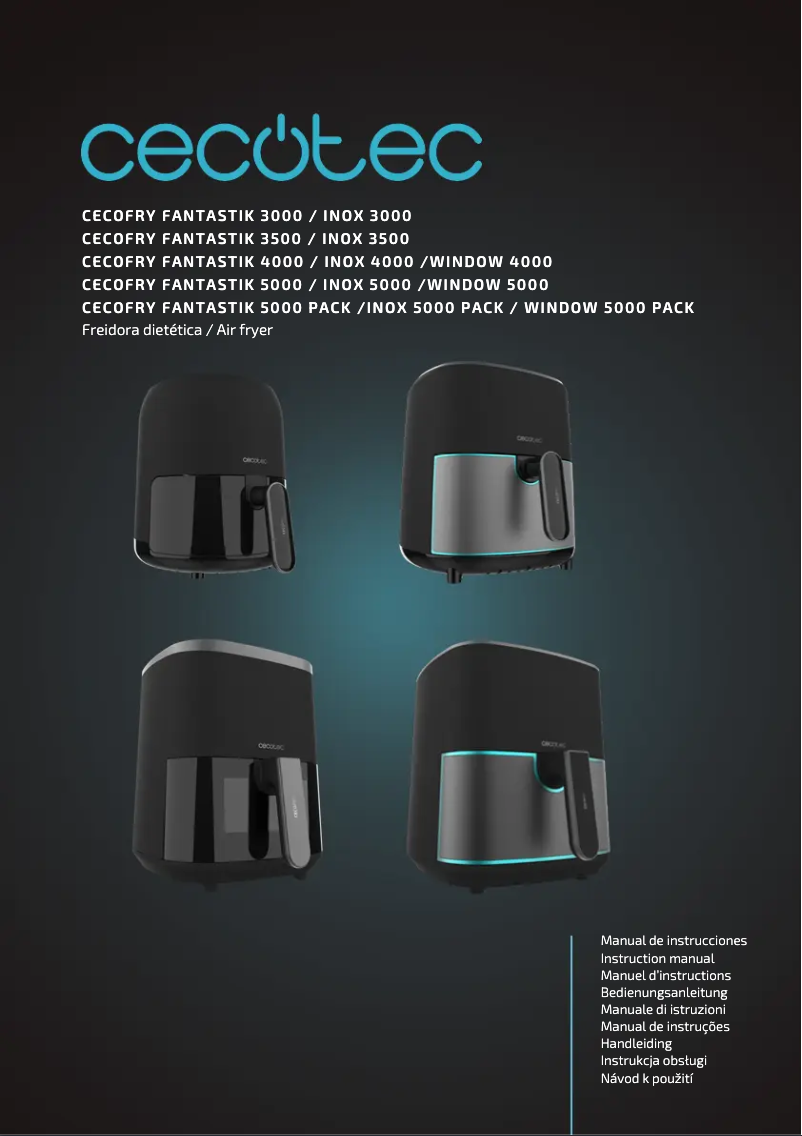Imagen de la primera página del manual del dispositivo Cecofry Fantastik Inox 5500