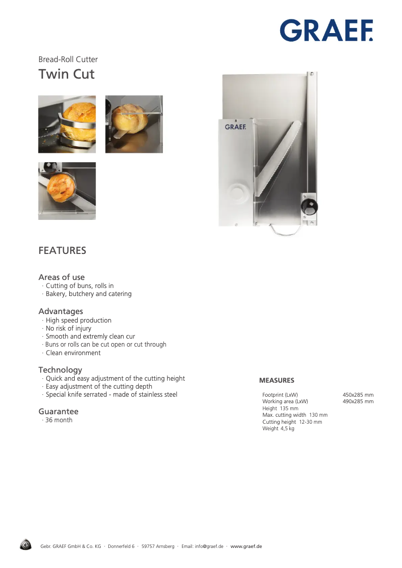 Página 1 del manual Manual de usuario Graef Twin Cut