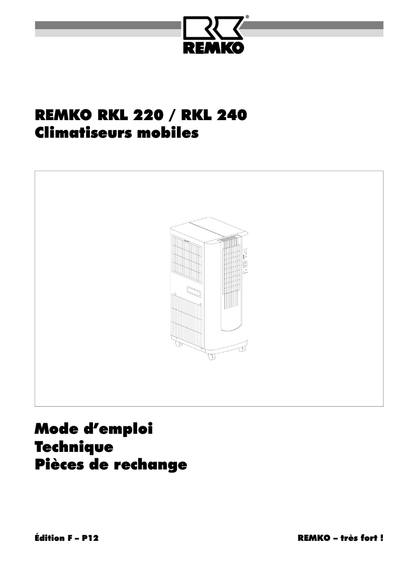 Imagen de la primera página del manual del dispositivo RKL 220