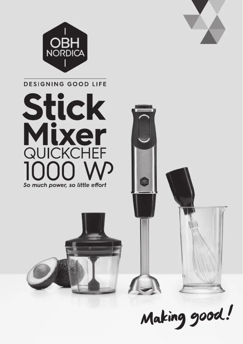 Página nº 1 - Manual de usuario OBH Nordica Quick Chef HN6568S0