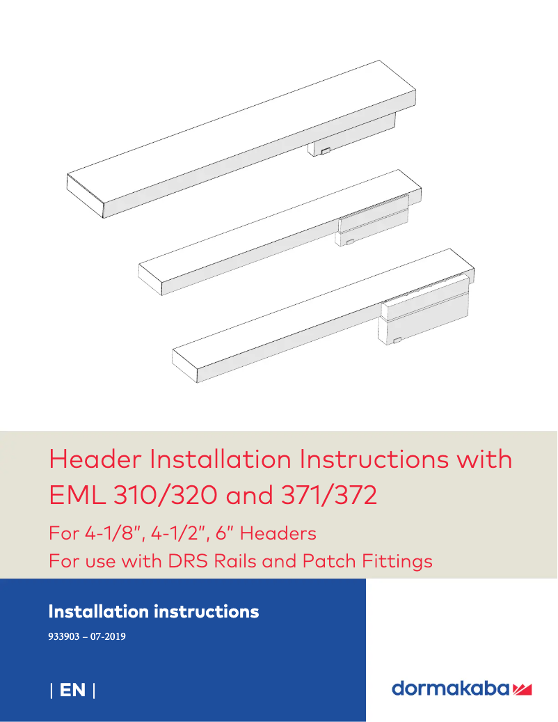 Imagen de la primera página del manual del dispositivo EML 310