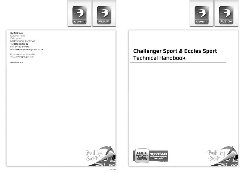 Imagen de la primera página del manual del dispositivo Challenger Sport (2015)