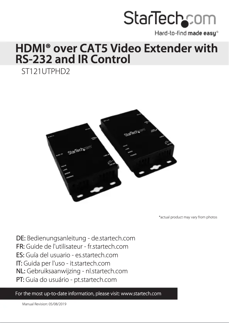 Página 1 del manual Manual de usuario StarTech.com ST121