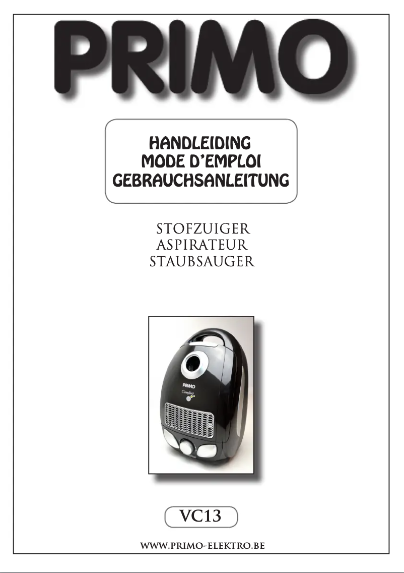 Página 1 del manual Manual de usuario Primo VC13