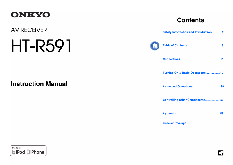 Página 1 del manual Manual de usuario Onkyo HT-S5500