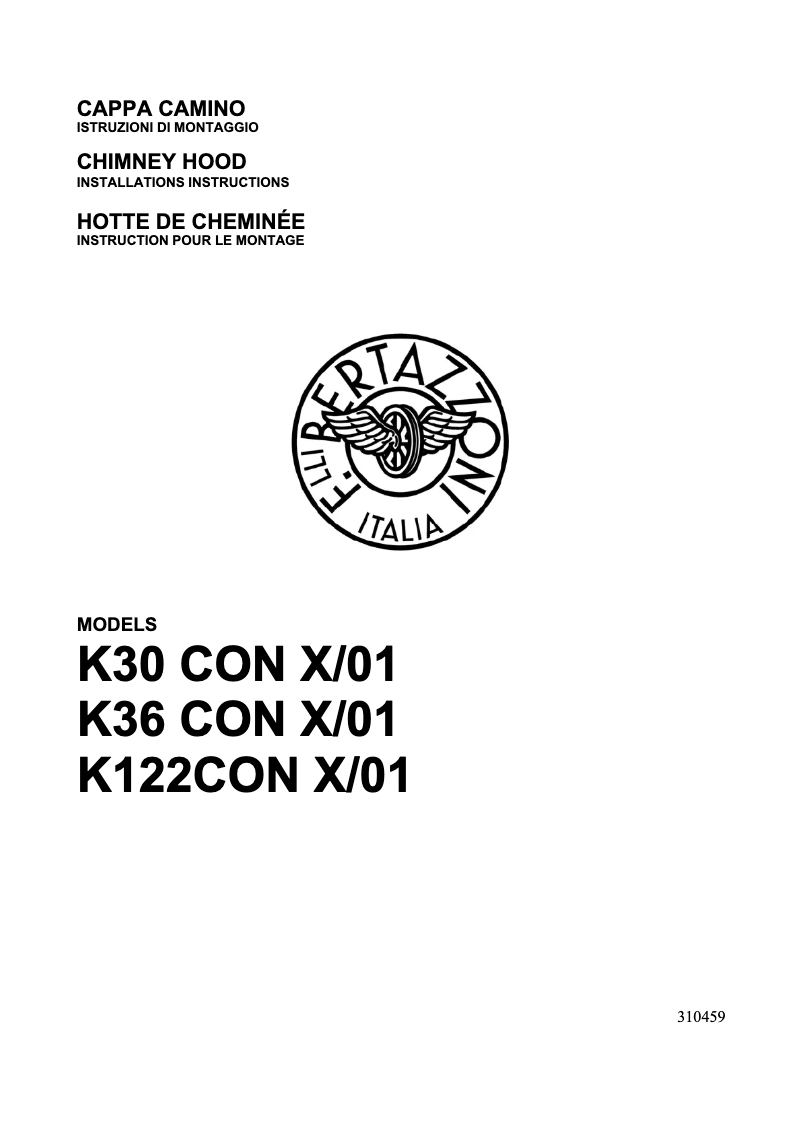 Página nº 1 - Manual de usuario Bertazzoni K90 CON X A