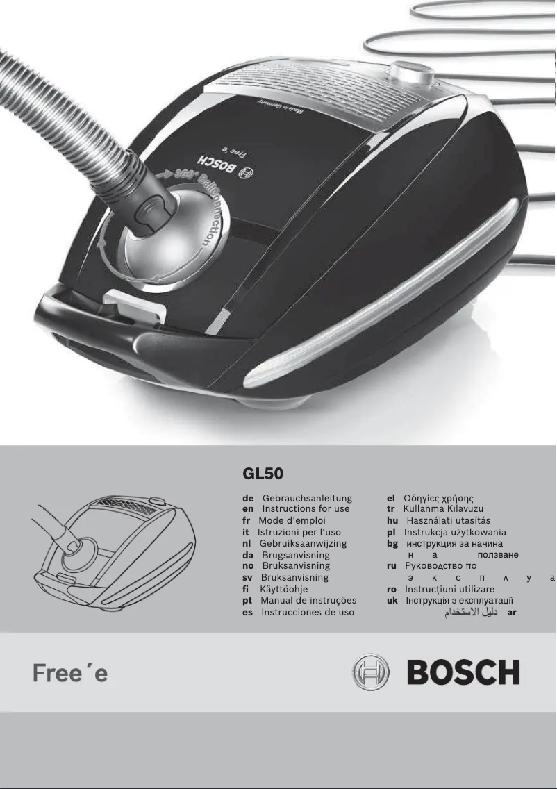 Página 1 del manual Manual de usuario Bosch BSGL52231