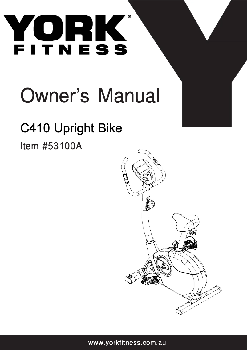 Página nº 1 - Manual de usuario York Fitness C410