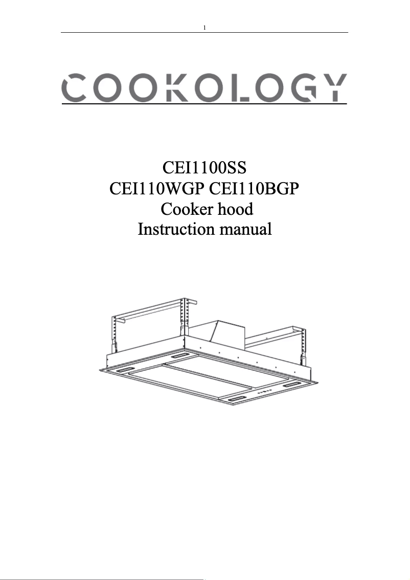 Página 1 del manual Manual de usuario Cookology CEI110WGP