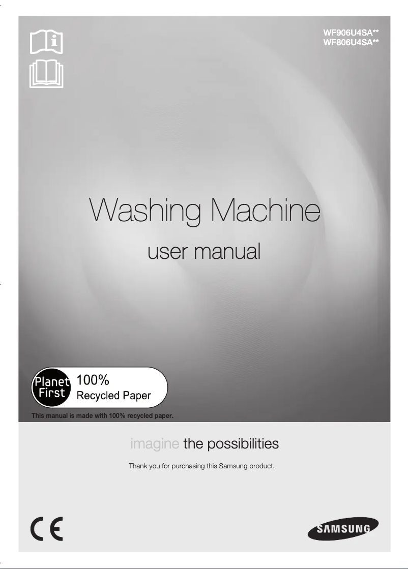 Página 1 del manual Manual de usuario Samsung WF806U4SAWQ3LE