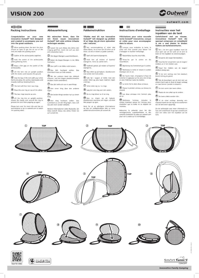 Página 1 del manual Manual de usuario Outwell Smart Tunnal Vision 200