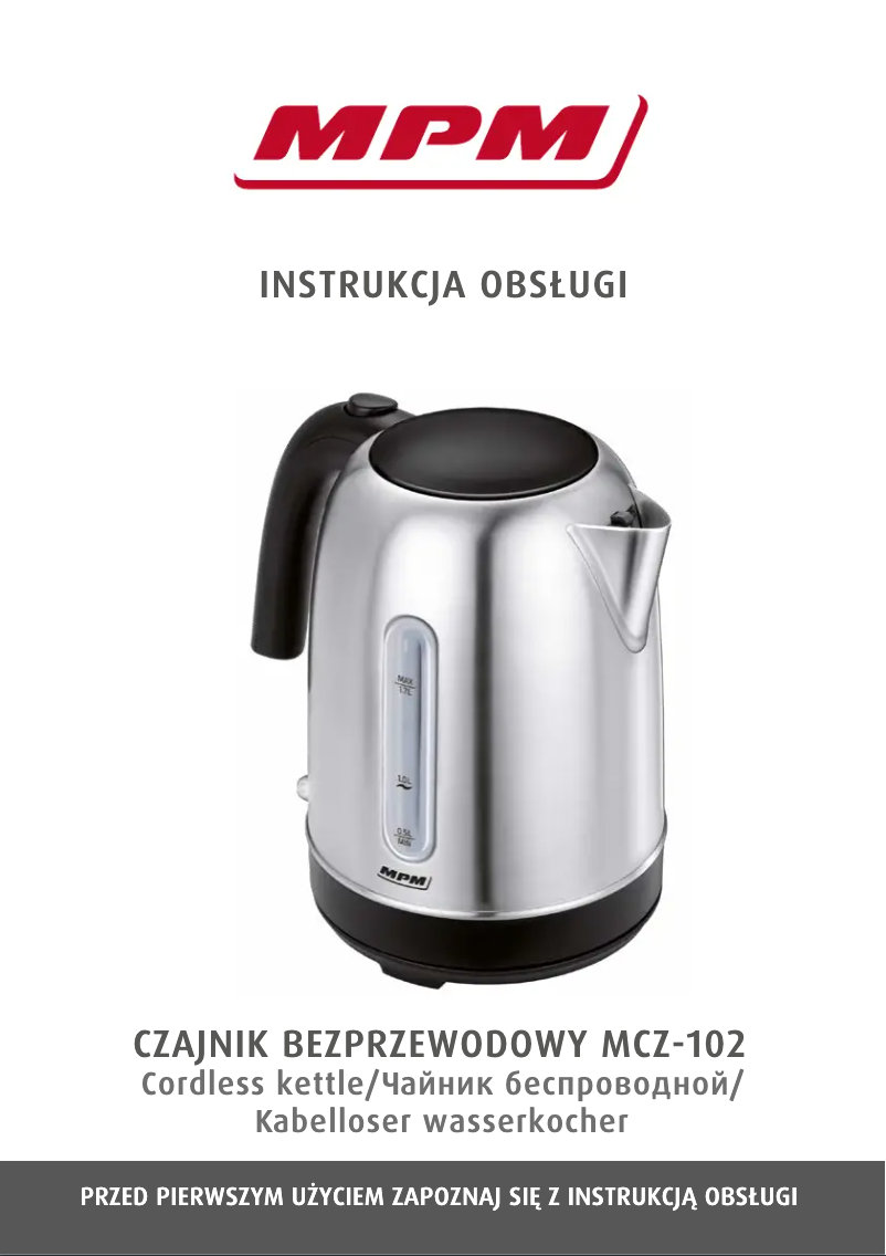 Página 1 del manual Manual de usuario MPM MCZ-102M