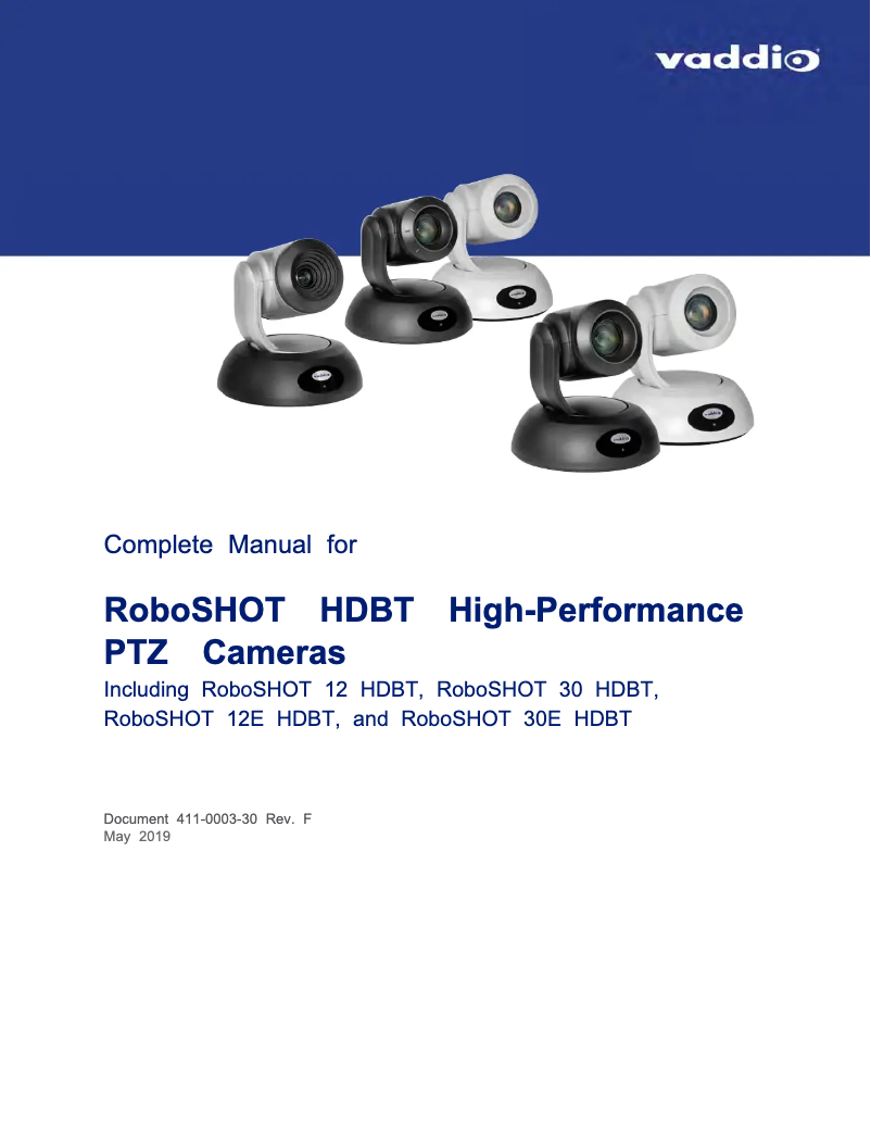 Imagen de la primera página del manual del dispositivo RoboSHOT 30E-M