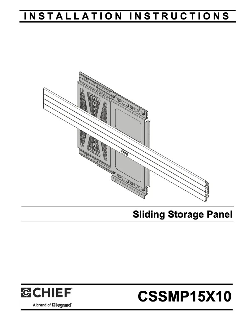 Página 1 del manual Manual de usuario Chief CSSMP15X10